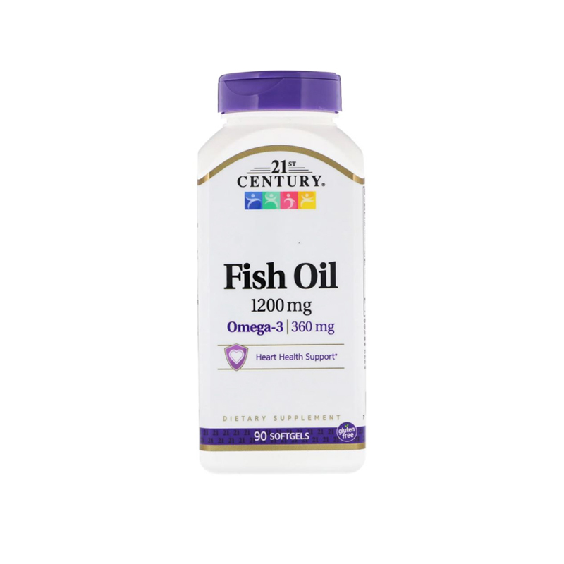 Омега3 Рыбий жир 21st Century Omega3 Fish Oil 1200mg 90caps